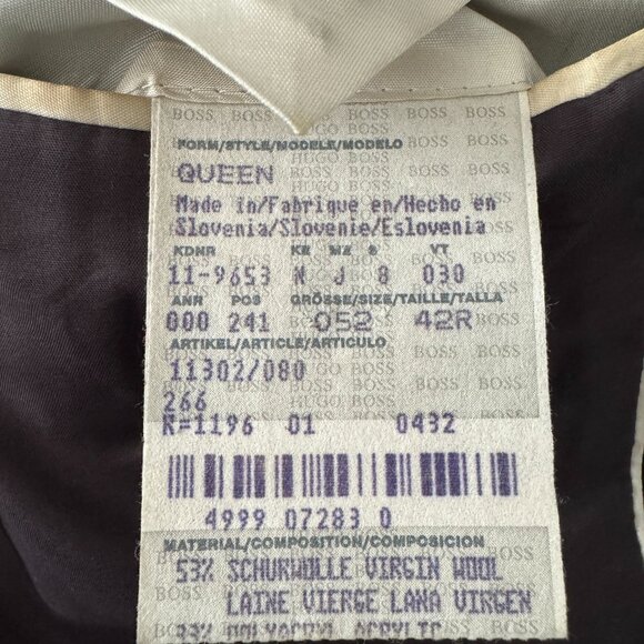 Hugo Boss 53% Virgin Wool Brown Jacket, Size 52/ 42R - Picture 14 of 17